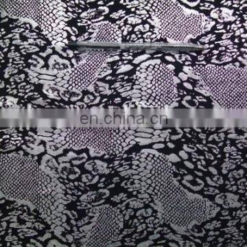 Winfar Textile Hot Sell 94% Polyester 6% Spandex Women Dress Python Silver Foil Scuba Print Knit Fabric photo-4