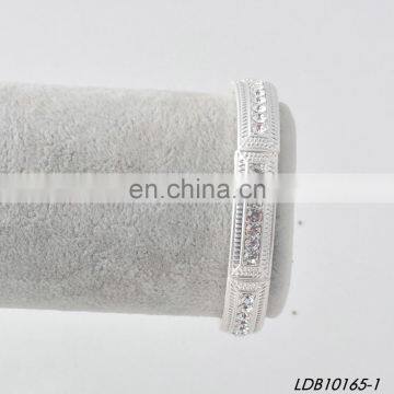 Gold Silver Crystal Stretch Bracelet photo-4