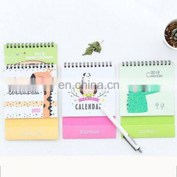 Custom small size tear off calendar with wire binding in high quality cheap price