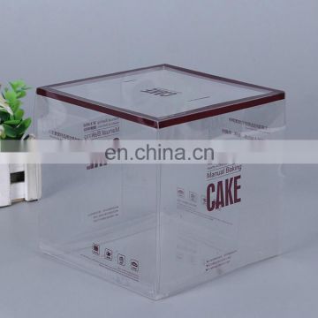 factory customzied printing PVC plastic fold box packaging with hang hole for advertising and gifts