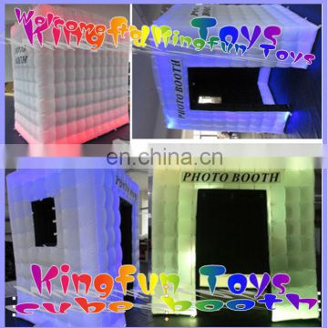 2014 Popular led photo booth/lighting inflatable photo booth with LED