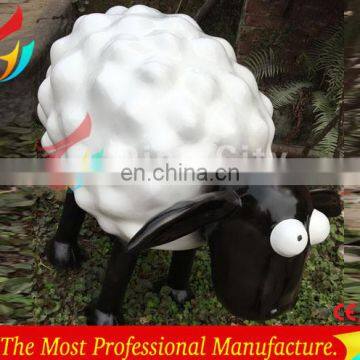 Amusement Park Decoration Fiberglass Life Size Sheep Sculpture photo-6