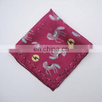 100% Silk Pocket Square High Quality Hand Rolled Hem