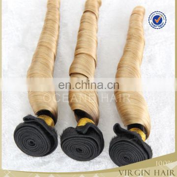 Unprocessed human virgin ombre hair extension