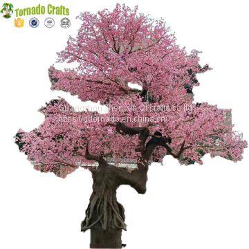 6.7m Large Outdoor Fiberglass trunk Garden decoration Artificial Cherry Blossom Tree