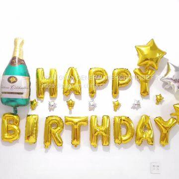 birthday balloon set foil balloon helium balloon mylar balloon party balloon beer bottle balloon