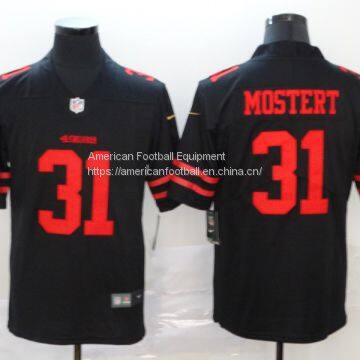 San Francisco 49ers #31 Mostert Black Jersey