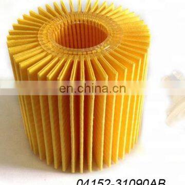 high efficiency stainless paper oil filter cartridge for Camry hybrid/Venza/Avalon  04152-31090