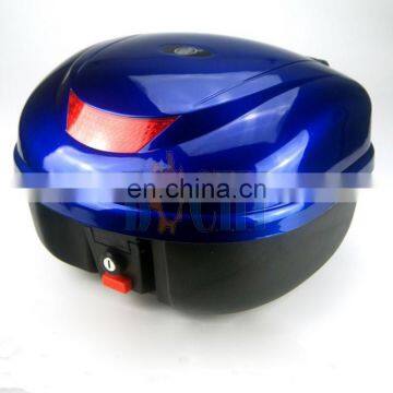 sumptuous royal blue Motorcycle tail box