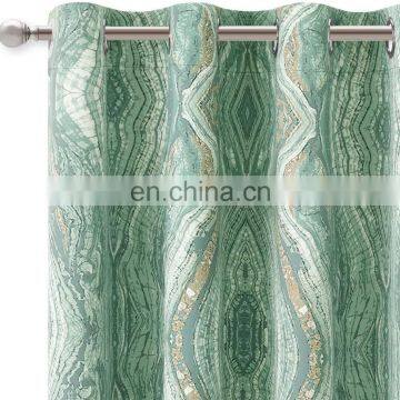 Blackout top ring 3d curtains digital printed