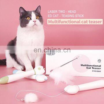 Wholesale Retractable Cat Toys Multifunctional Laser Cat Teaser With Telescopic Stick photo-2
