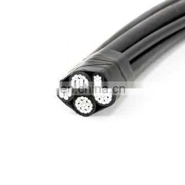 10 mm 35 mm 50mm Electric Wire Triplex Drop ABC Overhead Aluminium 3 Phase Aerial Bundle Power Cable Price photo-5