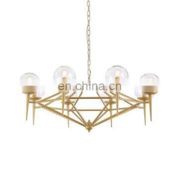 Modern Large Glass Chandelier Pendant Light for Living Room Decor photo-5