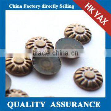 0526C Korea quality copper studs, flatback copper metal studs, wholesale copper studs