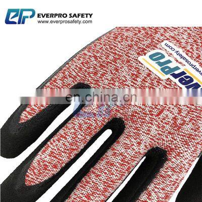 Oyster Shucking Knife 18 Gauge HPPE Cut Resistant Nitrile Sandy Coated Work Gloves With Cut F photo-4