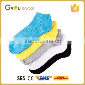 High quality candy color knitted young boys ankle socks