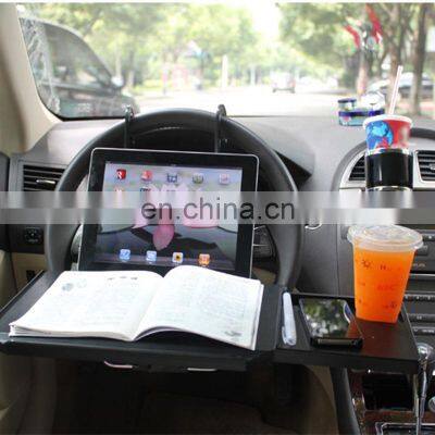 2021 Hot Car Steering Wheel Tray For Laptop Dining Food Cup Work Computer Desk For Kids Fold-able Car Table photo-5