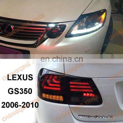 For Lexus for GS300 GS350 GS430 GS450 2006-2011 Taillights Smoke Black Red Color