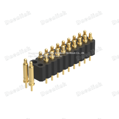 Dnenlink 2.00mm pitch Dual Row H4.0mm Straight SMT type Male Header PogoPin connector