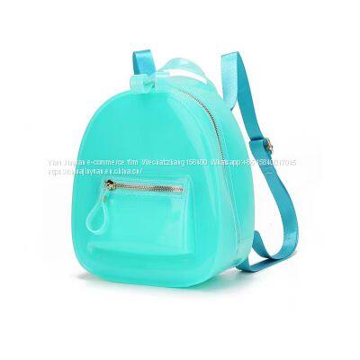 Women Transparent Bags Shoulder Summer Messenger PVC Waterproof Backpack School Bag