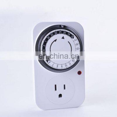 24 Hour Mechanical Timer Switch US standard Socket Mechanical Timer 110V 125V 15A US plug Electrical Program Timer Power Switch