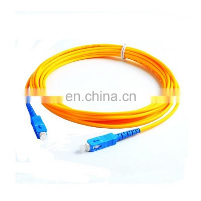 Blue Green Connector of Spiral SC-SC APC UPC Single Mode Simplex Duplex LSZH PVC  Fiber Jumper Patch Cord