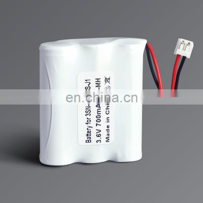 Customized NIMH AA 3.6V 700mah Rechargeable Battery Pack For Cordless Phone