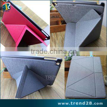 alibaba express protective stand folding leather case for ipad air