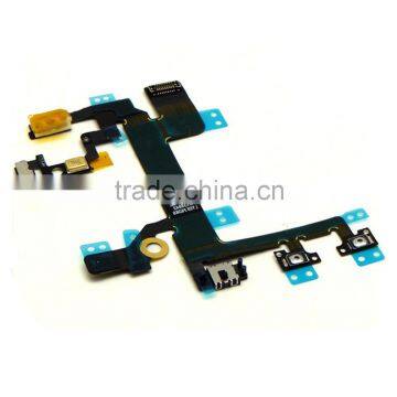 Mute/power/volume Button Flex Replacement For Iphone 5s On / Off Power Flex Cable