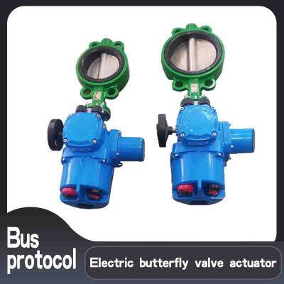 Electric butterfly valve actuator  DN25  Intelligent electric actuator