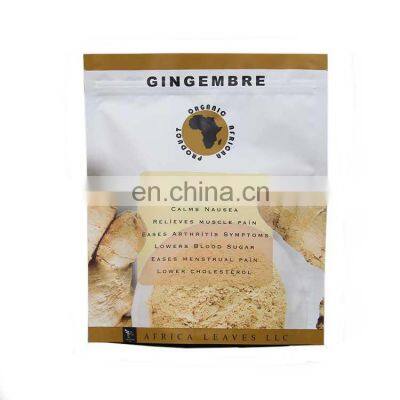 Stand up Custom Printed Logo Aluminum Foil Laminated Mylar Zip Lock Plastic Food Powder Spices Bags