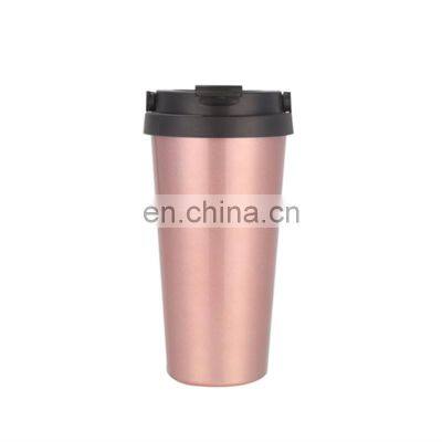 Custom 500ml Stainless Steel Travel Coffee Mugs Tumbler with Lid