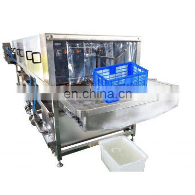 Commercial Fruit Vegetable Turnover Pallet Tray Plastic Crate Washer Basket Washer Tray Washing Machine