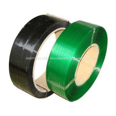 Custom Green Embossed Pallet Packaging Strapping Plastic Packing Belt Packaging photo-4