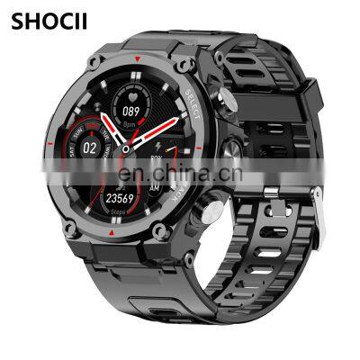 OEM/ODM C16 smartwatch with 3ATM water resistant  global version IP68 waterproof sport round smart watch