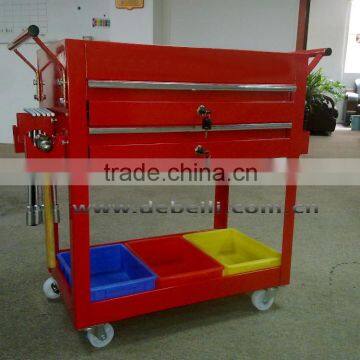 Car Workshop use 2 Drawers Steel Tool Trolley