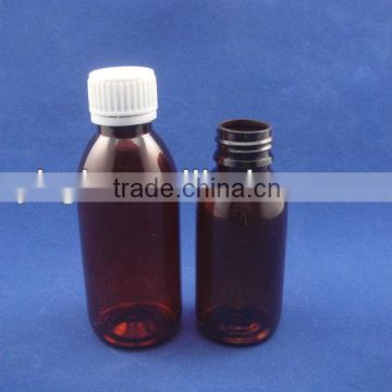 100ml amber liquid medicine bottle,tamper cap bottle,liquid medcine bottle