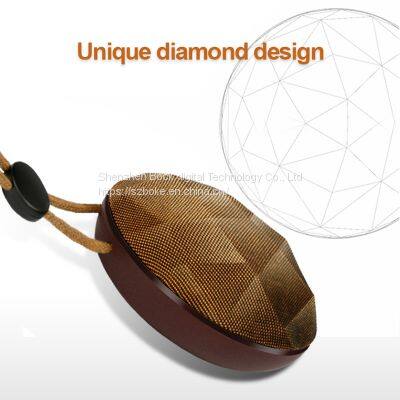 2021 Hot Selling Unique Diamond Shape Classical Promotion Gift Speaker Wireless Portable Hands-free Speaker