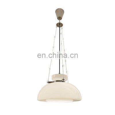 Modern Simple LED Pendant Light Nordic Milk White Glass Hanging Light Retro Bauhaus Lighting Restaurant Hotel Cafe Bedroom Decor