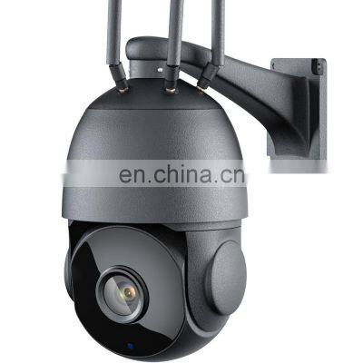 Outdoor 80m IR Video Home Security Camera Wifi PTZ IP Camera 1080P 5MP 30X Zoom 4G Two Way Audio AI Auto Tracking Wireless Cam