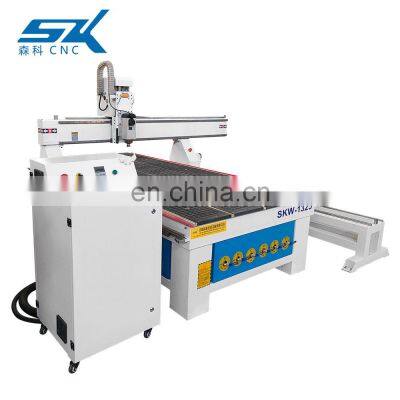 SENKE Hot Sale 4*8 FT 4 Axis Classical CNC Router for Wood Door Furniture Milling Engraving photo-3