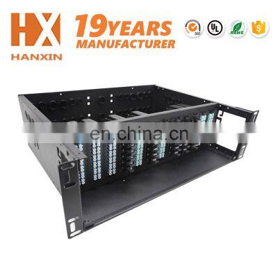 Hot Sell Rack Mount Odf 96 Port Fiber Optic Patch Panel photo-3
