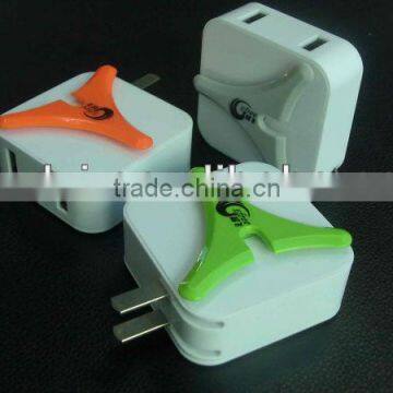 New Arrival 2100mah,2 USB Ports Wall Charger
