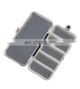 PP Plastic Small Multifunction Clear Storage Case 5 Compartments Fishing Tackle Accessory Lure Box photo-2