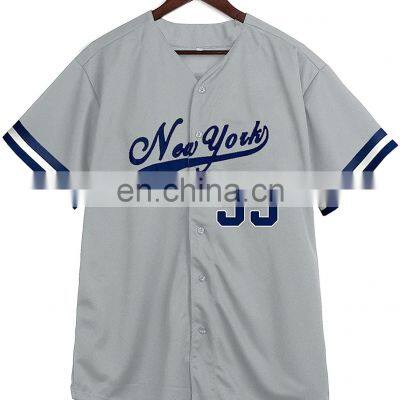 Good Quality Quick Dry Fashionable Custom Men's Baseball Jersey Uniform For Men