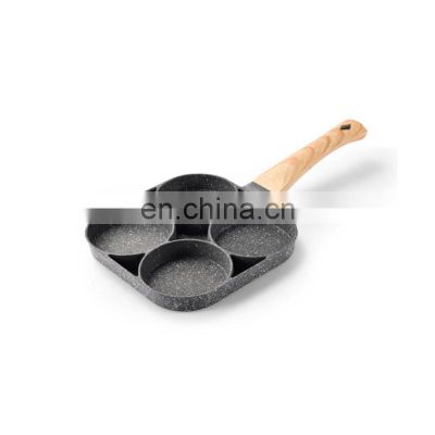 4 holes Non Stick Aluminum Egg Cooker Pan