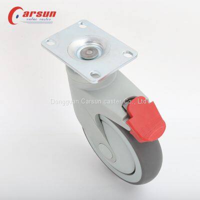 Hospital Trolley Castor Special for medical equipment and instruments Silent Without Damaging The Ground Medical Swivel Caster Wheel