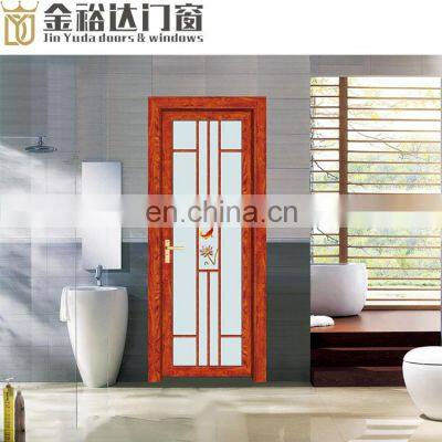 Foshan Customized Aluminum Toilet Door Simple Indian Door Design Aluminium Hinged Doors