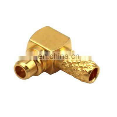 RF Coaxial Connector MMCX Plug Male Right Angel Crimp For RG174 RG316 Cable Connector photo-4