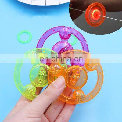 Flash Pull Line Led Flywheel Hot Fire Wheel Glow Flywheel Whistle Creative Classic Toys for Children Gift photo-5